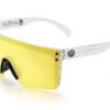 Lazer Face Glasses: HI-VIS YELLOW Z87 -SUNGLASSES Store Clear Hi Vis Yellow Angle