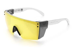 Lazer Face Glasses: HI-VIS YELLOW Z87 -SUNGLASSES Store Clear Hi Vis Yellow Angle Smoke