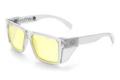 VISE Z87 Sunglasses Vapor Clear Frame: -SUNGLASSES Store Vise Clear HiVis Yellow Clear