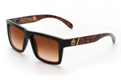 VISE Sunglasses: Woodgrain Customs -SUNGLASSES Store Woodgrain Brown Lurk Angle