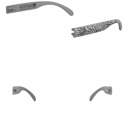 Custom XL Vise -SUNGLASSES Store arm cement grey 338cebae c5e1 41d0 a52f 7ceaccde0e53