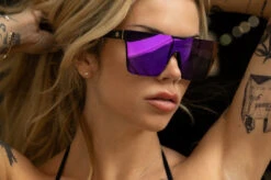 Clarity Sunglasses: BLACK -SUNGLASSES Store clarity black purple