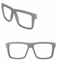Custom Vise -SUNGLASSES Store frame steel grey